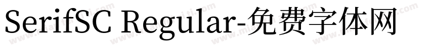 SerifSC Regular字体转换